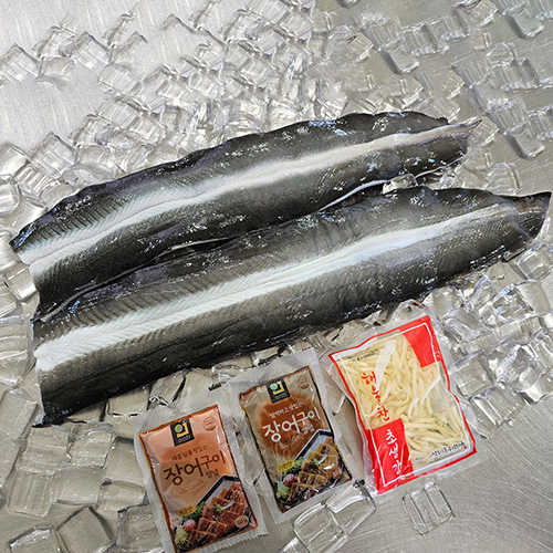 [특가] 국내산 고창 자포니카 민물장어 1kg (손질후 700g 내외) 소스2종 + 초생강 증정